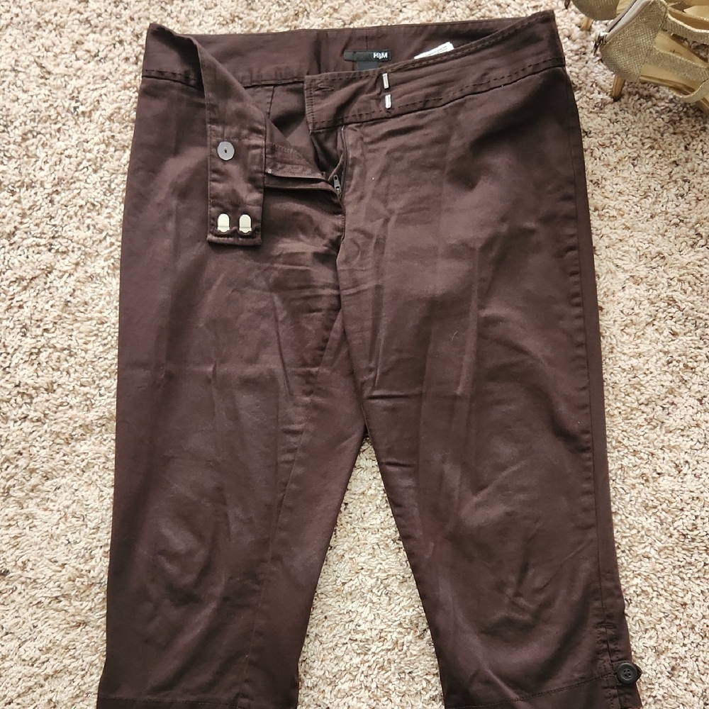H&M Dark Brown Chinos for Men